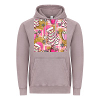 Vintage Zinc christmas cake and pink mug seamless pattern bbs Vintage Hoodie - BundleAndBundleShop