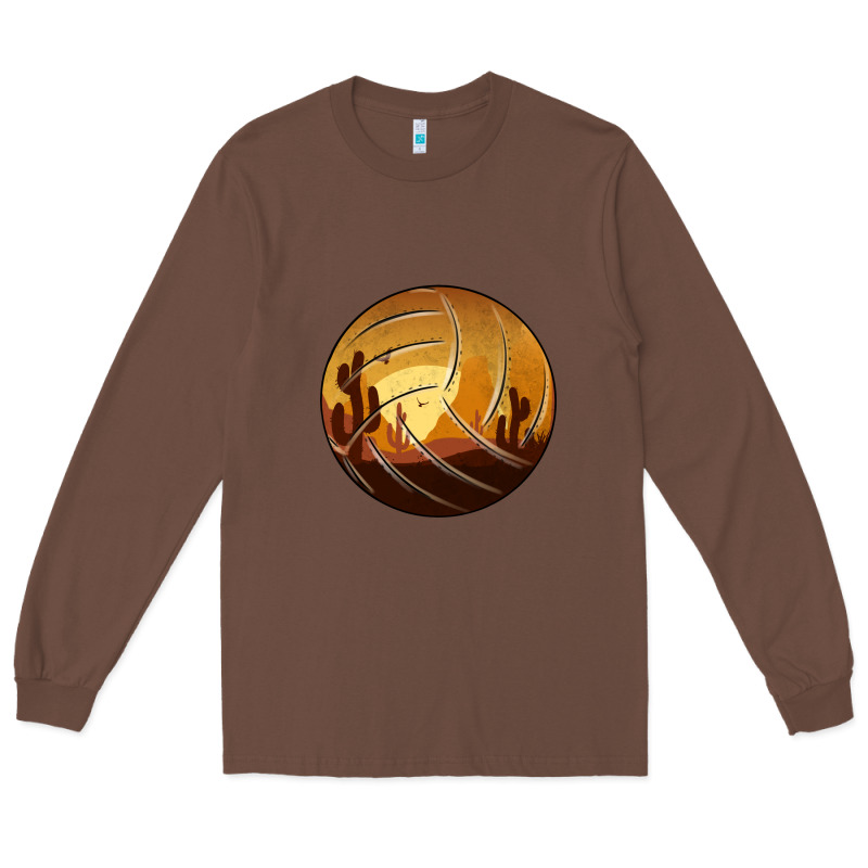 Desert Cactus Sunset Volleyball Long Sleeve Tee by Bettercallsaul | Teevron