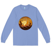 Colony Blue Desert Cactus Sunset Volleyball Long Sleeve Tee - Bettercallsaul