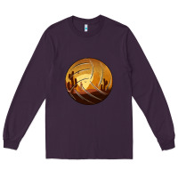 Plum Desert Cactus Sunset Volleyball Long Sleeve Tee - Bettercallsaul