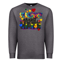 Charcoal Heather straight against hate Premium Sweatshirt - FaDigitalArtStudio
