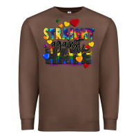 Chestnut straight against hate Premium Sweatshirt - FaDigitalArtStudio