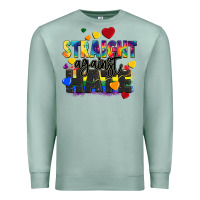 Seafoam straight against hate Premium Sweatshirt - FaDigitalArtStudio