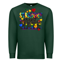 Sports Green straight against hate Premium Sweatshirt - FaDigitalArtStudio