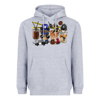 Police Coffee Cups Heavyweight Hoodie | Teevron