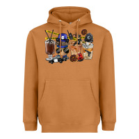 Meerkat Police Coffee Cups Heavyweight Hoodie - FaDigitalArtStudio