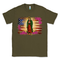 Army Green america our lady of guadalupe Classic Tee - JahusDesignShop