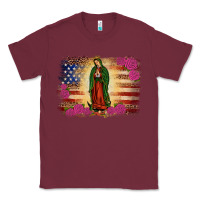 Burgundy america our lady of guadalupe Classic Tee - JahusDesignShop