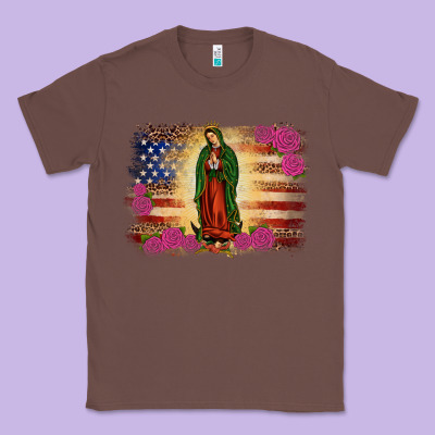 America Our Lady Of Guadalupe Classic Tee Designed By Jahusdesignshop