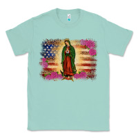 Seafoam america our lady of guadalupe Classic Tee - JahusDesignShop