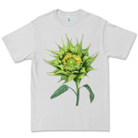 Dove Grey sun fill green green sunflower Premium Tee - LillyAllenDesigns