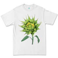 White sun fill green green sunflower Premium Tee - LillyAllenDesigns
