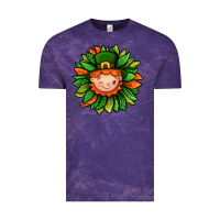 Cloud Purple St. Patricks Sunflower With Dwarf Vintage Tee - BundleAndBundleShop