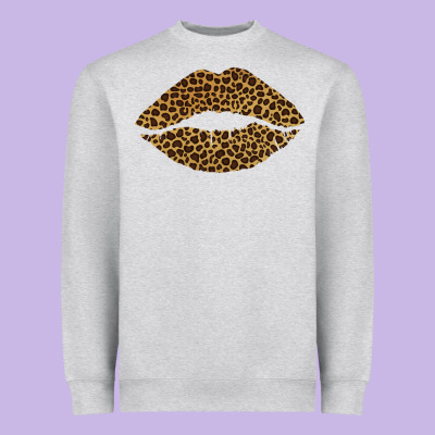Leopard Lips Heavyweight Sweatshirt Designed By Bettercallsaul