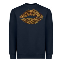 Navy leopard lips Heavyweight Sweatshirt - Bettercallsaul
