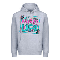 Heather Grey nurse life olivia  (1) Premium Hoodie - OliviaCreatesArt