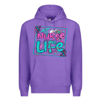 Purple nurse life olivia  (1) Premium Hoodie - OliviaCreatesArt