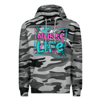 Slate Camo nurse life olivia  (1) Premium Hoodie - OliviaCreatesArt