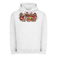 Pigment Lunar Rock Christmas Dog Coffee Urban Hoodie - CowhideDigitalArt
