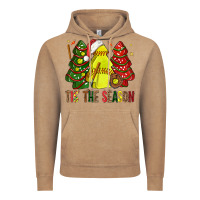Vintage Coffee tis' the season softball christmas cakes bbs Vintage Hoodie - BundleAndBundleShop