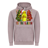 Vintage Zinc tis' the season softball christmas cakes bbs Vintage Hoodie - BundleAndBundleShop