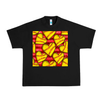 Black softball hearts seamless pattern Urban Heavy Tee - BundleAndBundleShop