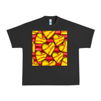 Pigment Black softball hearts seamless pattern Urban Heavy Tee - BundleAndBundleShop