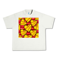 Pistachio softball hearts seamless pattern Urban Heavy Tee - BundleAndBundleShop