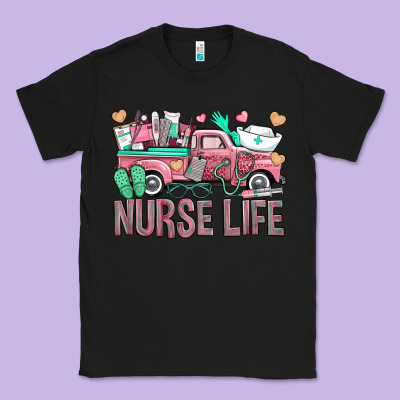 Nurse Life Truck Classic Tee Designed By Bundleandbundleshop