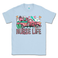 Dusty Blue Nurse Life Truck Classic Tee - BundleAndBundleShop