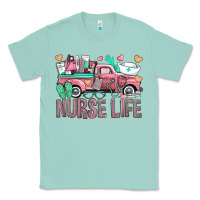 Seafoam Nurse Life Truck Classic Tee - BundleAndBundleShop