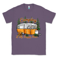 Lavender camping is my happy place Classic Tee - SublimationCraftShop