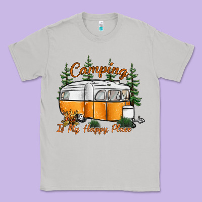 Camping Is My Happy Place Classic Tee Designed By Sublimationcraftshop