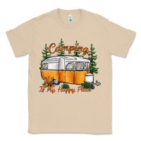 Mushroom camping is my happy place Classic Tee - SublimationCraftShop