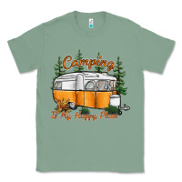Sage camping is my happy place Classic Tee - SublimationCraftShop