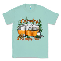 Seafoam camping is my happy place Classic Tee - SublimationCraftShop