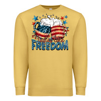 Antique Gold Tastes like freedom Premium Sweatshirt - FaDigitalArtStudio