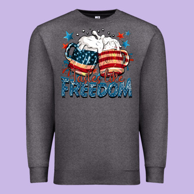 Tastes Like Freedom Premium Sweatshirt Designed By Fadigitalartstudio