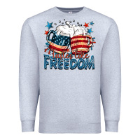Heather Grey Tastes like freedom Premium Sweatshirt - FaDigitalArtStudio