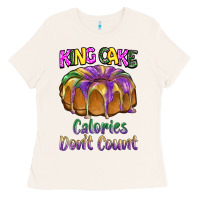 Bone mardi gras king cage calories don't count Ladies Tee - BarkalooDesign