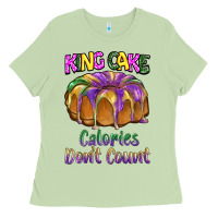 Mardi Gras King Cage Calories Don't Count Ladies Tee | Teevron