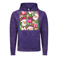 Cloud Purple christmas santa claus and gift box seamless pattern bbs Vintage Hoodie - BundleAndBundleShop