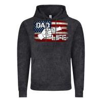 Vintage Black Dad Life with American Flag Vintage Hoodie - Jasminsmagicworld
