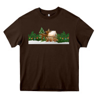 Chocolate Brown Christmas cookie jar Heavy Core Tee - Jasminsmagicworld
