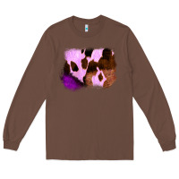 Chestnut Purple Western Wood Cowhide Frame Long Sleeve Tee - Bettercallsaul