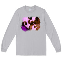 Moon Dust Purple Western Wood Cowhide Frame Long Sleeve Tee - Bettercallsaul