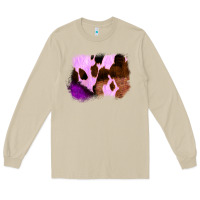 Mushroom Purple Western Wood Cowhide Frame Long Sleeve Tee - Bettercallsaul