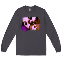 Smoke Purple Western Wood Cowhide Frame Long Sleeve Tee - Bettercallsaul