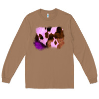 Toasted Coconut Purple Western Wood Cowhide Frame Long Sleeve Tee - Bettercallsaul
