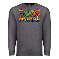 Charcoal Heather lgbtq friendly pride Premium Sweatshirt - FaDigitalArtStudio
